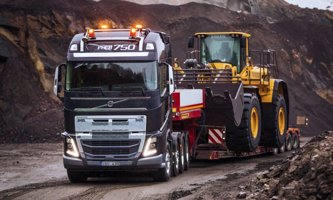construction equipment transport