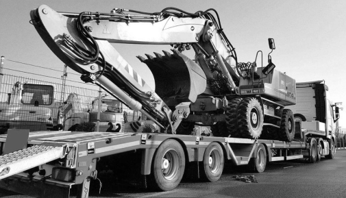 xxl logistics excavator transportation